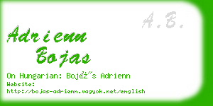 adrienn bojas business card